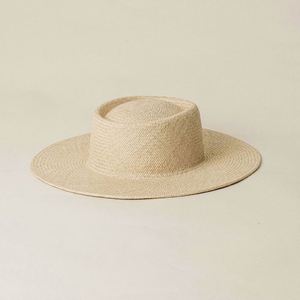 Sombrero de Playa de Paja Flexible con Protección Solar para el Verano, Sombrero de Paja Toquilla de Lujo para Mujer - Product Image 1