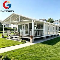 Maisons préfabriquées modernes de 3 chambres à coucher Maisons modulaires préfabriquées Maison en conteneur extensible Petite maison préfabriquée 40x40