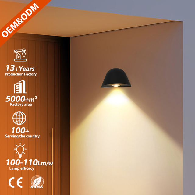 Online Wholesale Exterior White Outdoor Garden Villa Home IP65 Waterproof Aluminium Alloy Outdoor LED Wall Mounted Lights