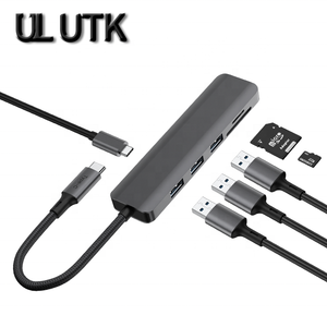 <span class=keywords><strong>Adaptador</strong></span> <span class=keywords><strong>USB</strong></span> Personalizado para <span class=keywords><strong>Macbook</strong></span>, <span class=keywords><strong>USB</strong></span> Tipo C a HUB 7 en 1, <span class=keywords><strong>Adaptador</strong></span> de 7 Puertos para <span class=keywords><strong>Macbook</strong></span> <span class=keywords><strong>Air</strong></span> - Product Image 3