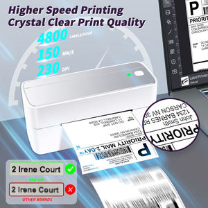 PM241-BT 4x6 4 inch thân thiện với môi Vật liệu vận chuyển nhãn nhà sản xuất thể hiện vận đơn mã vạch sticker với màu xanh răng máy in nhiệt - Product Image 4