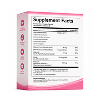Capsules de Probiotiques pour Femmes Marque Blanche Milliards de UFC Multi-Souches Complément de Bien-être Féminin avec Vitamines Folate Sélénium