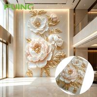 Panneaux muraux décoratifs en PVC marbré imperméables avec revêtement UV, installation facile, pour usage domestique et commercial