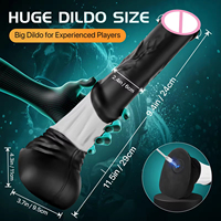 Ferngesteuerter Vibrierender Weicher Silikon-Pferde-Analdildo 30cm Stoßender Drachen-Monster Erwachsenen-Sexspielzeug
