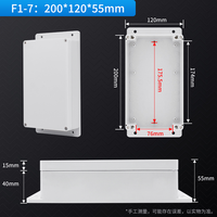 200*120*56mm custodia protettiva in plastica elettronica trasparente custodia impermeabile IP67 scatola di giunzione