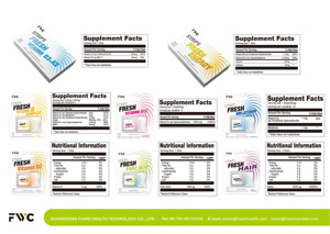 Rosso Rinseng strisce di pellicola orale per il cervello fresco supporto per il respiro e la bocca risciacquo strisce orali integratore per prodotti sanitari di energia - Product Image 6