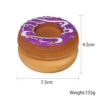 Lot de 6 moulinets à herbes en alliage de zinc en forme de donut, 4 pièces, accessoires pour fumeurs, pour magasin de tabac