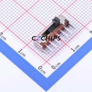 SK-14D01-G030 Slide Switch Through hole Component (THT) Switch Single Pole Four Throw Rectangle Pin Header PC Pin 14.7mm - Product Image 1