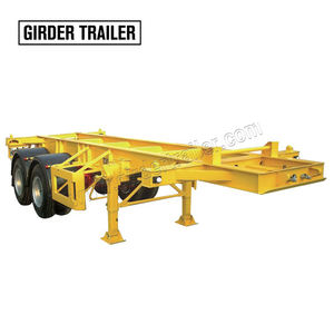 Baru atau Bekas 2 As Roda 20 Kaki 40 Ft Kontainer <span class=keywords><strong>Intermodal</strong></span> <span class=keywords><strong>Chassis</strong></span> 20 Ft Memuat Containet Trail Trailer untuk dijual - Product Image 1