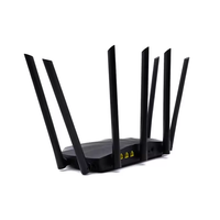 Router Inalámbrico AC2100, Router Gigabit Tenda AC23 de Doble Banda 2033Mbps 2.4G 5.0GHz, Repetidor Wifi con 7 Antenas de Alta Ganancia, Mayor Cobertura