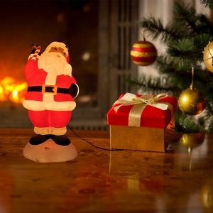 Custom Vintage Style Lighted Blow Mold Santa Claus Christmas Decoration, <b>Large</b> Outdoor Christmas Yard <b>Ornament</b> for Home Garden - Product Image 5