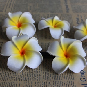 <span class=keywords><strong>Fleur</strong></span> artificielle Hawaïenne Plumeria en mousse PE pour décoration de mariage, 4cm, 5cm, 7cm, 9cm, vente en gros - Product Image 6