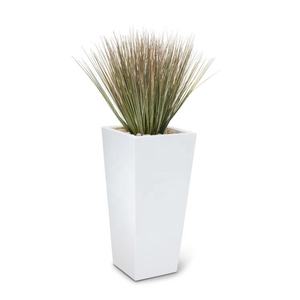 Grand <span class=keywords><strong>vase</strong></span> de sol moderne en fibre de verre noir mat, style dessin animé, pour la décoration de la maison, du jardin et des restaurants - Product Image 4