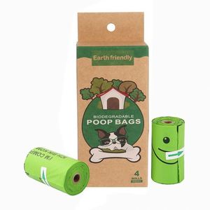 Bolsa para excrementos de perro compostable grande, ecológica, biodegradable, gruesa, a prueba de fugas, certificada ASTM D6400, con dispensador. - Product Image 4
