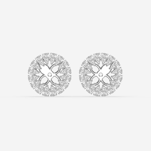 Elegantes pendientes tipo chaqueta con halo de diamantes de laboratorio en forma de pera de 1 7/8 quilates con brillo brillante, realzadores de joyería de lujo ético para mujer - Product Image 3