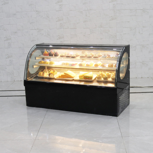 Phong cách hiện đại nâng cấp trở lại cửa ướp lạnh món tráng miệng hiển thị Countertop cong phía trước bánh làm lạnh cho Bánh Ngọt Bánh và trà cửa hàng - Product Image 5