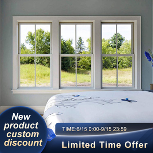 <span class=keywords><strong>Fenêtre</strong></span> noire suspendue Sunnysky avec écran Fenêtres à double suspension Fenêtres inclinables et tournantes avec cadre en aluminium et panneau de verre - Product Image 2