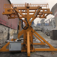 Machine à bascule automatique pour conteneurs, équipement hydraulique automatique de basculement de conteneurs de 20 pieds à vendre