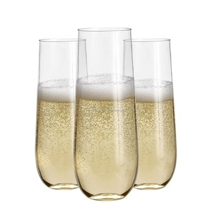 Copas <span class=keywords><strong>de</strong></span> Vino sin Tallo <span class=keywords><strong>de</strong></span> Plástico <span class=keywords><strong>de</strong></span> 9 oz, Irrompibles, para Fiestas, Bodas, Cumpleaños, Cócteles, Whisky - Product Image 1