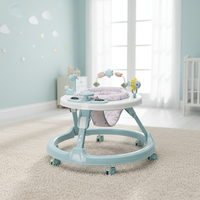 Marche-bébé multifonction anti-O-Leg en plastique, anti-renversement, pour garçons et filles, design pliable, jouet à pousser