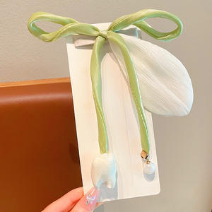 Conception douce grand nœud épingle à <span class=keywords><strong>cheveux</strong></span> tulipe fleur printemps pinces à <span class=keywords><strong>cheveux</strong></span> mode filles queue de cheval demi-cravate <span class=keywords><strong>barrette</strong></span> à <span class=keywords><strong>cheveux</strong></span> - Product Image 4