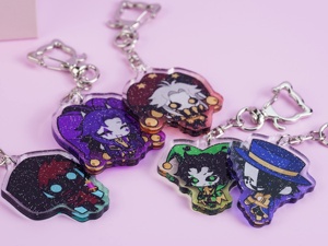 ชุดอะคริลิค OEM ODM ลายตัวละคร The <span class=keywords><strong>Freak</strong></span> Circus แบบกลิตเตอร์ 5 ชิ้น สำหรับแฟนๆ และนักสะสม - Product Image 2