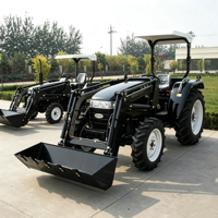 Tractor Agrícola de Servicio Pesado de 80HP, 90HP, 100HP, Tractor 4x4 con Cargador Frontal, Precio de Fábrica