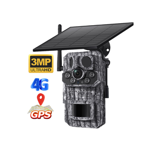 Caméra de chasse sans fil avec panneau solaire intégré, WIFI, détection PIR, longue portée de vision nocturne - Product Image 3