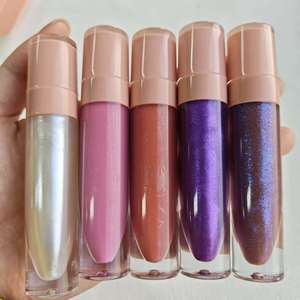 Gloss à lèvres liquide minéral à logo personnalisé, végan, waterproof, haute pigmentation, hydratant, longue tenue, maquillage pour les lèvres - Product Image 3
