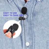 Microphone Lavalier Portable Anti-Bruit à Clipser Personnalisé à Faible Coût avec Connecteur USB-A pour Caméra DV