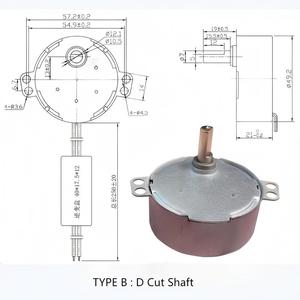 มอเตอร์ซิงโครนัส <span class=keywords><strong>BLDC</strong></span> รุ่น JS-50B(S) ปรับแต่งได้ เสียงเบา - 4W DC 5-24V 0.9-60RPM เฟืองพลาสติก สำหรับชั้นวางสินค้าปลีก - Product Image 4