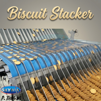 Machine industrielle d'empilage de biscuits à roue étoilée pour l'alignement automatique des biscuits avant l'emballage – Machine à fabriquer les biscuits
