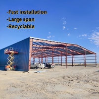 Construcción Rápida de Almacenes Prefabricados de Acero Resistente con Servicios de Soldadura y Doblado, Estructura Metálica para Fábricas Industriales