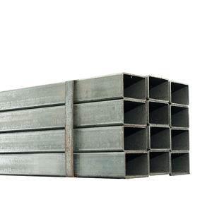 Tubo cuadrado de tubo Rectangular de acero personalizado engrasado pintado en negro galvanizado para valla puerta riel balcones <span class=keywords><strong>ventana</strong></span> - Product Image 2