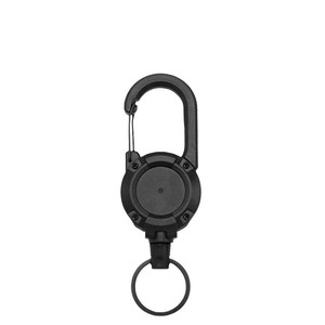 Porte-clés télescopique avec câble en acier, sangle anti-perte pour poignet, accessoire de pêche en plein air, boucle à ouverture facile pour sac à dos - Product Image 5