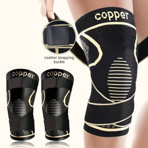Nilon rajut bernapas tembaga lengan kompresi lutut profesional dewasa perlindungan - Product Image 3