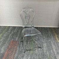 Chaises empilables en acrylique transparent de qualité supérieure pour événements de luxe à Dubaï et décoration de salles de réception de mariage