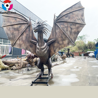 Parc à thème Taille robot Film rôle IP Dragon usine animatronique modèle Dragon volant le plus populaire à vendre