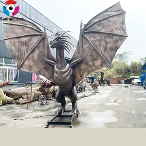 Pabrik IP peran film robot ukuran taman tema model animatronik yang paling populer naga terbang untuk dijual