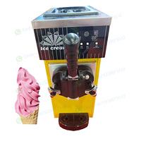 Machine à crème glacée molle professionnelle compacte pour la maison et les salons de thé