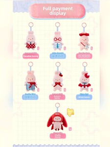 Boîte mystère en peluche <span class=keywords><strong>Momo</strong></span> Bunny Vitality Wardrobe, figurine tendance du lapin <span class=keywords><strong>Momo</strong></span>, joli porte-clés pour sac - Product Image 6