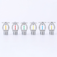 Tête de sprinkler automatique à bulbe en verre fileté pour plafond, type pluie, pour système de protection incendie commercial et bureaux