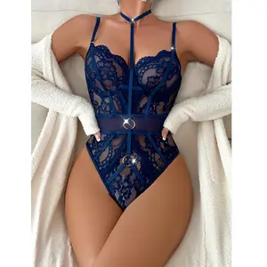 Transparante Sexy Zwarte Bodysuit Hete Doorschijnende Lingerie Set Doorzichtig Bodysuit Voor Dames Erotische Bodysuit Sexy Valentijn Cadeau