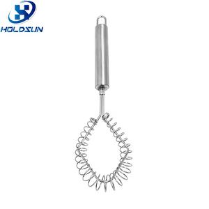 Moussoir à lait et batteur à œufs manuel en acier inoxydable pour la maison, fouets mélangeurs, batteur en spirale en métal durable - Product Image 3