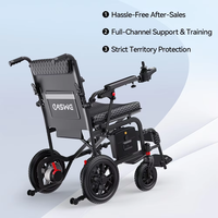 Fauteuil roulant de voyage rigide de luxe ultra-léger, pliable, avec double frein, pour seniors, en stock aux États-Unis, prêt à être expédié