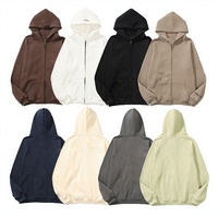 Sweat à capuche pour homme de haute qualité avec logo personnalisé, en polyester/coton, tissage uni, respirant, avec fermeture éclair