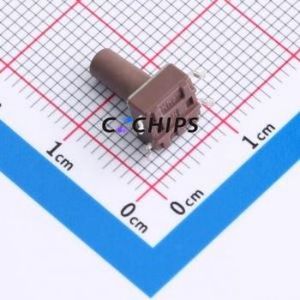 TSB06331-110D332DH-R0500 Tactile Switch SMD-4P,6.1x6.1mm Switch Single Pole Single Throw Round Button 1.8N 6.1mm - Product Image 2