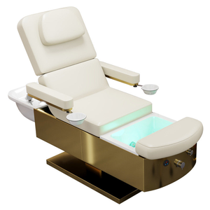Lit de massage électrique multifonctionnel de luxe à 3 moteurs pour soins des cils, du visage et des pieds, idéal pour les spas et la thérapie crânienne - Product Image 2
