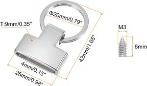 อุปกรณ์พวงกุญแจพร้อมห่วงคล้องกระเป๋าสำหรับพวงกุญแจรถยนต์ - Product Image 2