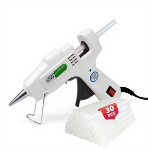 Kit de pistolet à colle chaude avec 30 bâtons de colle, préchauffage rapide, haute température, pour l'école, l'artisanat, le bricolage, les réparations rapides à domicile - Product Image 1